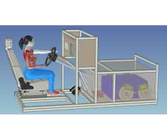 四輪獨(dú)立驅(qū)動(dòng)汽車底盤(pán)實(shí)驗(yàn)系統(tǒng)